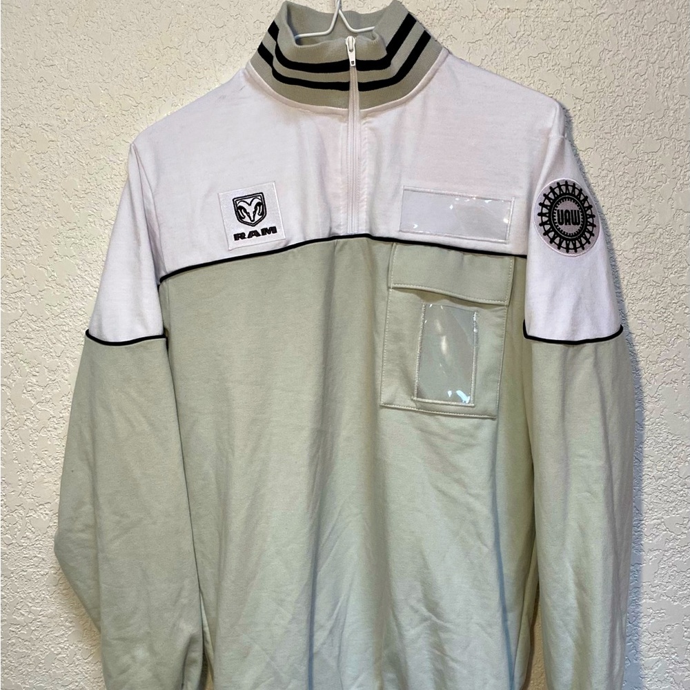Dodge Ram UAW Union Workers Polo Shirt With ID Holder Badge Made In USA Men’s S